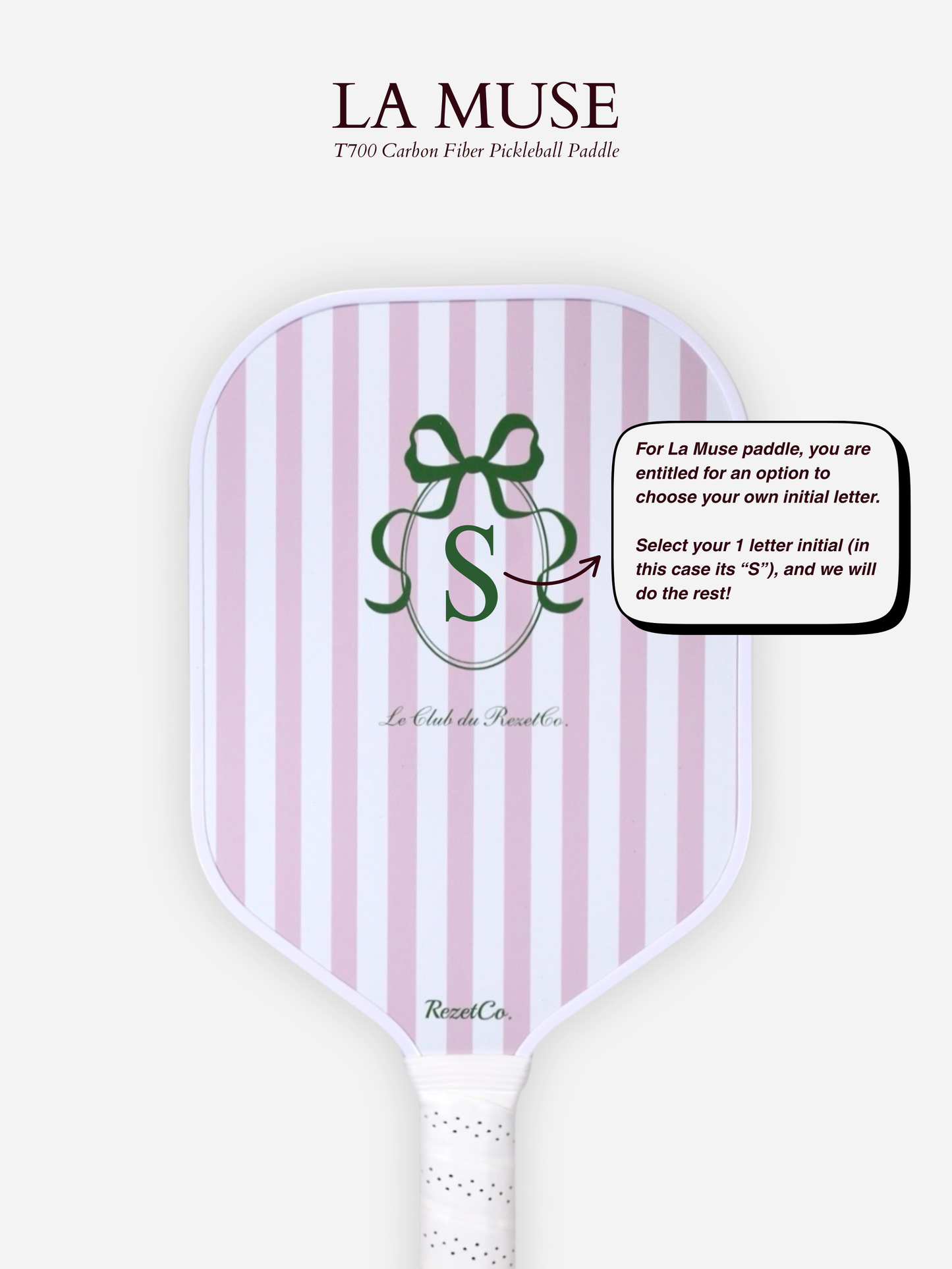 La Muse T700 Carbon Fiber Pickleball Paddle